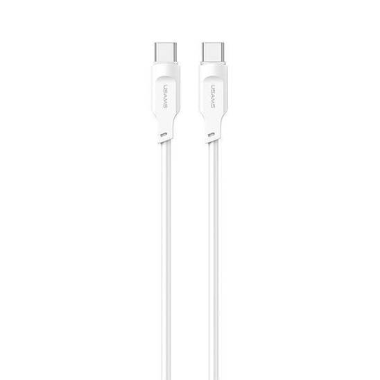 USAMS USB-C to USB-C PD Fast Charging Cable 1.2m 100W Lithe Series white/white SJ567USB02 (US-SJ567)