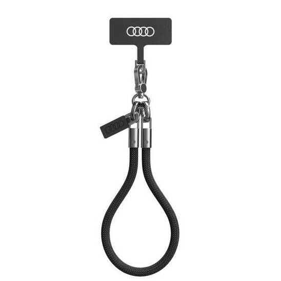 Universal phone lanyard 28cm 8mm Audi (AU-HSL8-R8/D1-BK) black