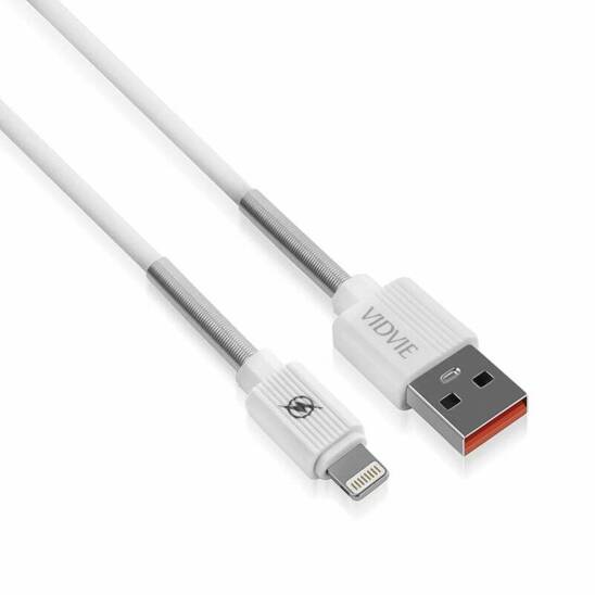 VIDVIE C510 USB/iPhone cable 3.1A, 1m white