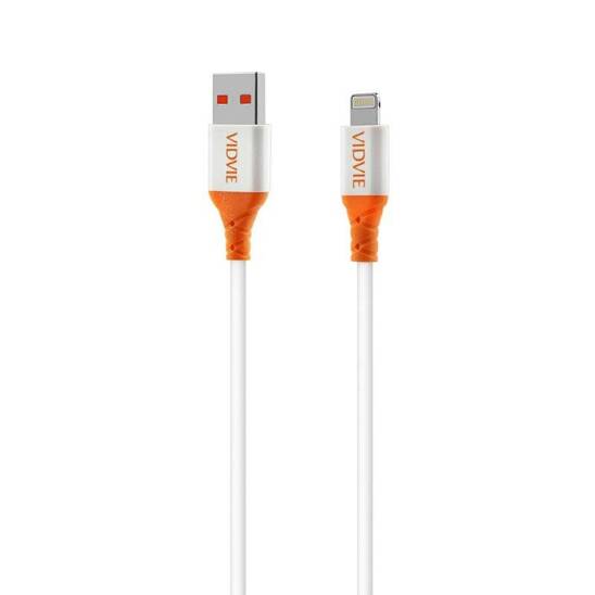 VIDVIE CB4014 USB/iPhone cable 2.4A, 1m white