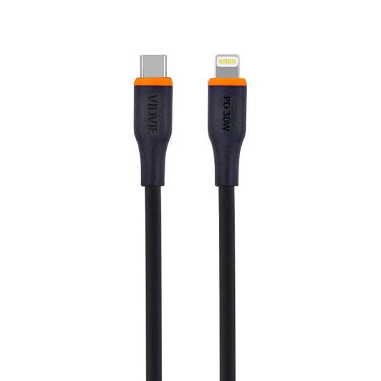 VIDVIE CB4031 Type C/iPhone cable 30W, 1m black