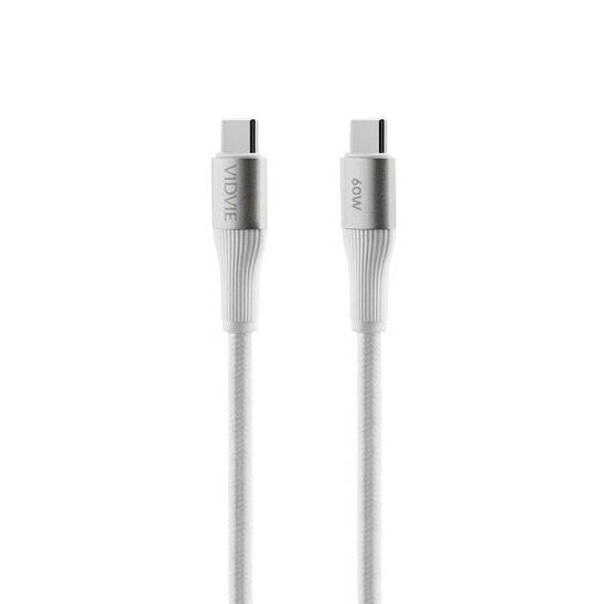 VIDVIE CB4038 Type C/Type C cable 60W, 1m white