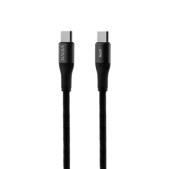 VIDVIE CB4038 Type C/Type C cable 60W, 2m black