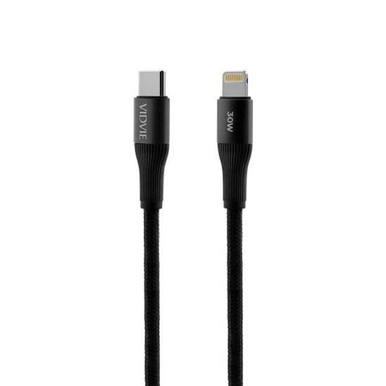 VIDVIE CB4038 Type C/iPhone cable 30W, 2m black