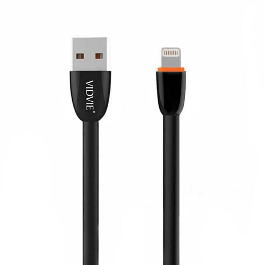 VIDVIE CB411 USB/iPhone cable 2.1A, 1m black