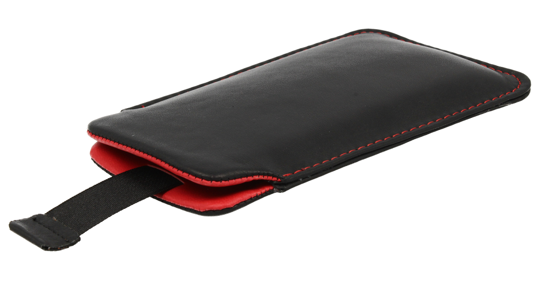 Vertical Leather bar  Vena SONY ERICSSON  X10 MINI PRO red inside