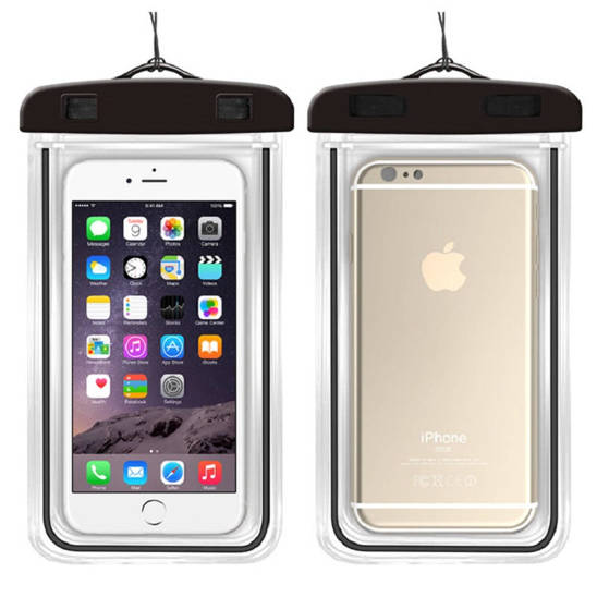 Waterproof Case 7" for a Cell Phone / Smartphone WC04 black