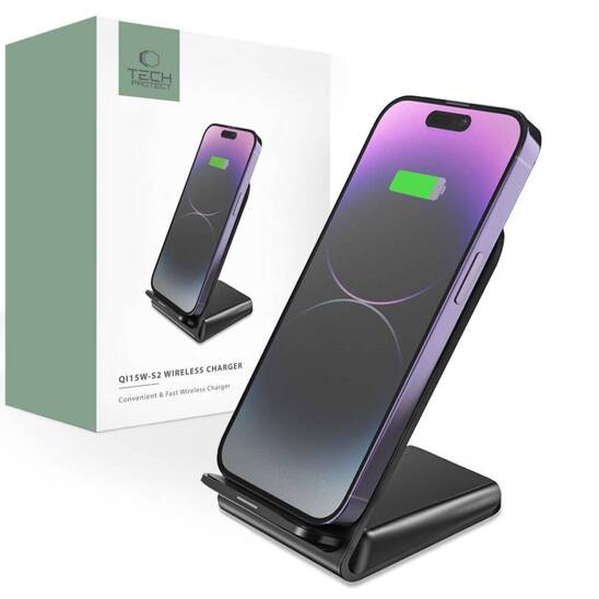 Wireless Charger 15W Tech-Protect QI15W-S2 black