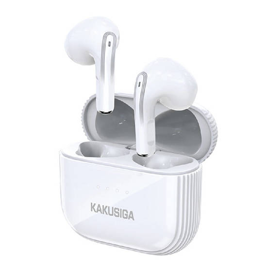 Wireless Earphones TWS Bluetooth 5.1 Stereo Music Kakusiga KSC-708 white