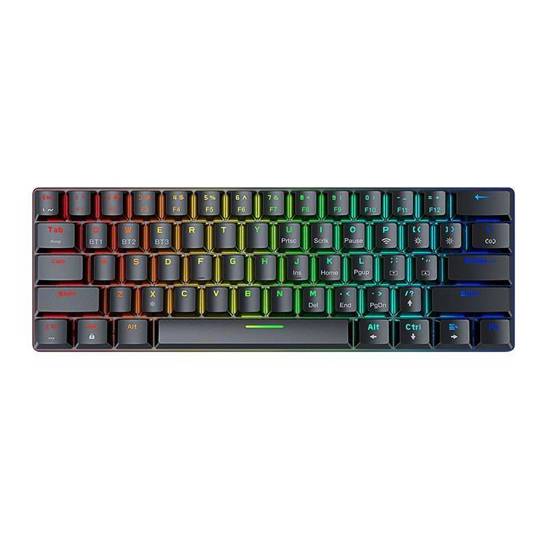 Wireless gaming keyboard, mechanical BlitzWolf BW-KB0, Red switch, RGB (black)