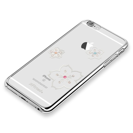 X-FITTED Swarovski IPHONE 6+ Blossomin silver PPFHS
