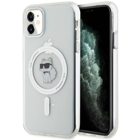 Original Case IPHONE 11 Karl Lagerfeld Hardcase IML Choupette MagSafe (KLHMN61HFCCNOT) transparent