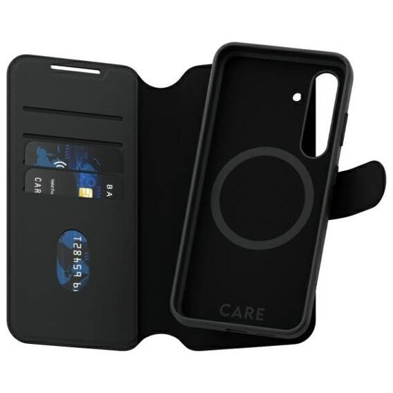 Case SAMSUNG GALAXY S24 CARE by PanzerGlass Feature Tango 2in1 Wallet 1163 black