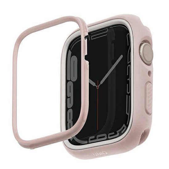 Case APPLE WATCH 4 / 5 / 6 / 7 / 8 / SE ( 44 / 45 MM) UNIQ Moduo White - pink