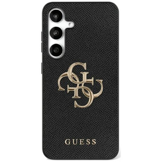 Etui SAMSUNG GALAXY S25 ULTRA Guess Grained Big 4G Logo Small Classic Logo czarne