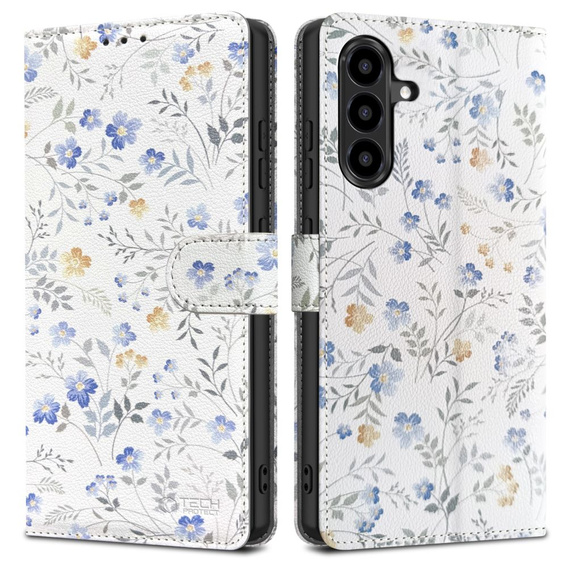 Case SAMSUNG GALAXY A56 5G Tech-Protect Wallet Spring Flowers