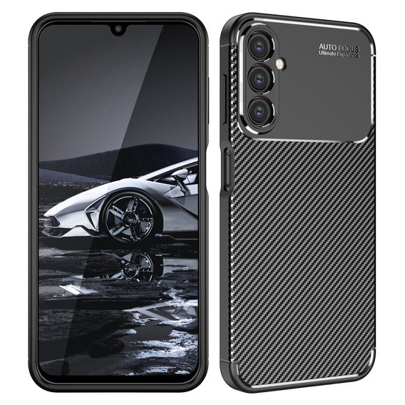 Case SAMSUNG GALAXY A15 4G / 5G Armored Shockproof Nexeri Carbon Fiber black