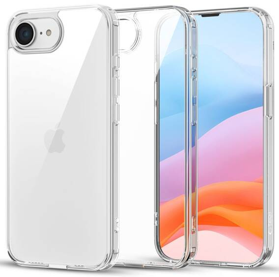 Etui IPHONE 16E Tech-Protect Flexair Hybrid Clear transparentne