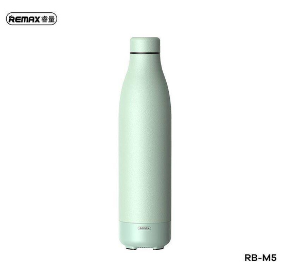 TERMOS Z BEZPRZEWODOWYM GŁOŚNIKIEM 500ml RB-M5 BLUETOOTH 5.0  ZIELONY/GREEN