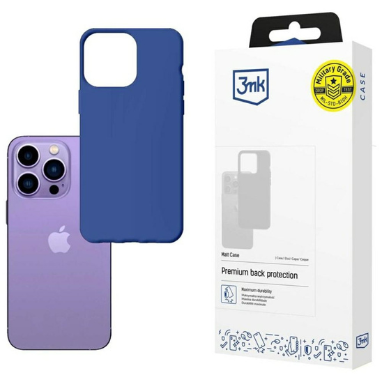Case IPHONE 14 PRO 3mk Matt Case berry