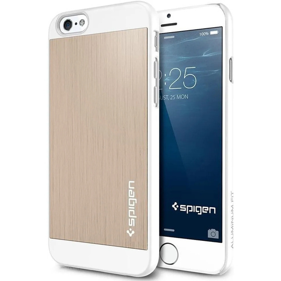 Case APPLE IPHONE 6 / 6S Spigen Sgp Etui Aluminium Fit Champagne Gold