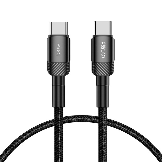 Cable USB Type - USB Type C PD100W / 5A 0.25m Tech-Protect UltraBoost EVO black