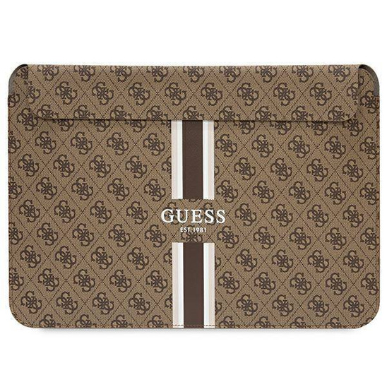 Torba LAPTOP 14" Guess Sleeve 4G Printed Stripes (GUCS14P4RPSW) brązowe