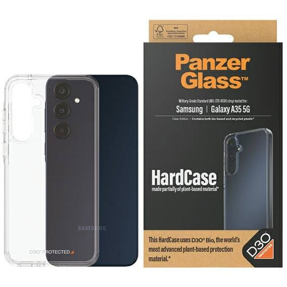 Etui SAMSUNG GALAXY A35 5G PanzerGlass HardCase 3xMilitary Grade (0469) transparentne