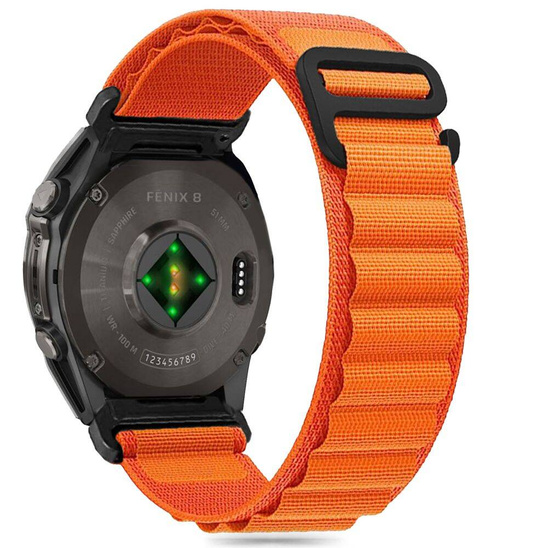 Pasek do GARMIN FENIX 5X / 5X PLUS / 6X / 6X PRO / 7X / 8 (51MM) Tech-Protect Nylon Pro pomarańczowe