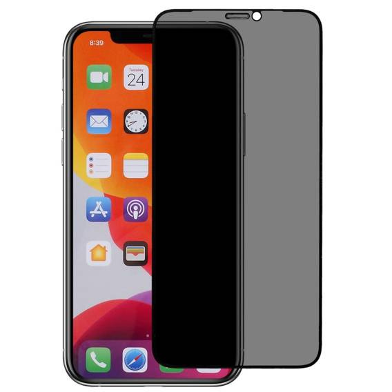 Szkło Hartowane IPHONE 11 / XR Szkło Hartowane Prywatyzujące czarne