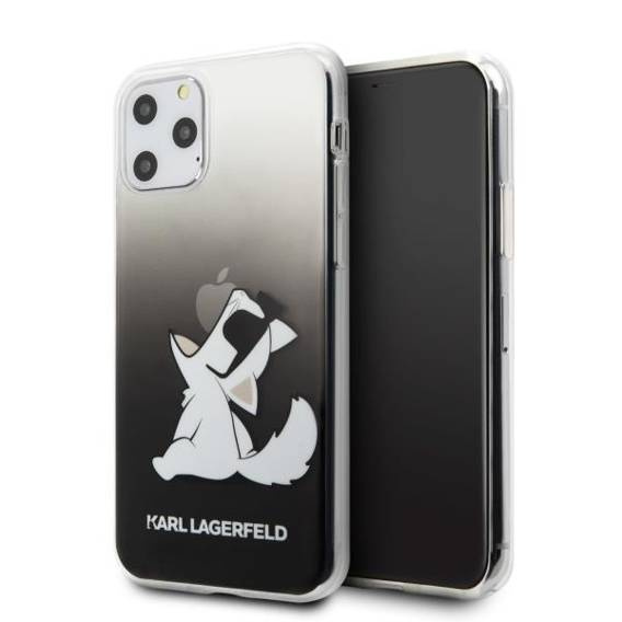 Original Case IPHONE 11 PRO MAX Karl Lagerfeld Hardcase Choupette Fun (KLHCN65CFNRCBK) black