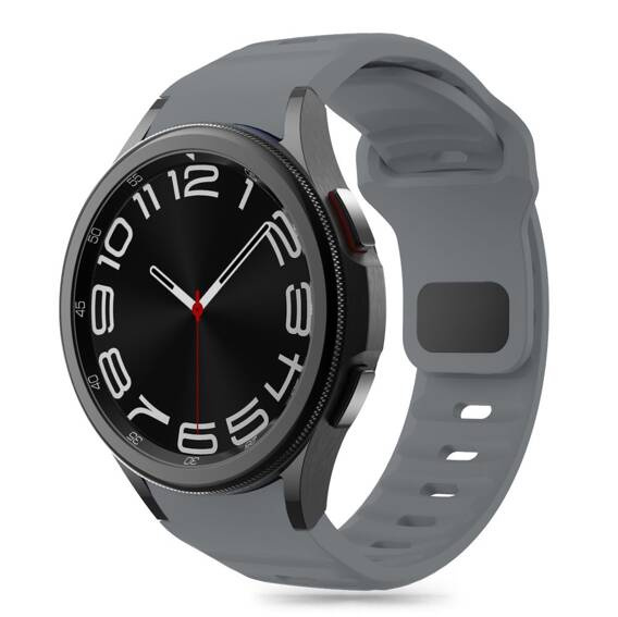 Pasek do GALAXY WATCH 4 / 5 / 5 PRO / 6 / 7 / FE Tech-Protect Silicone Crayon Grey