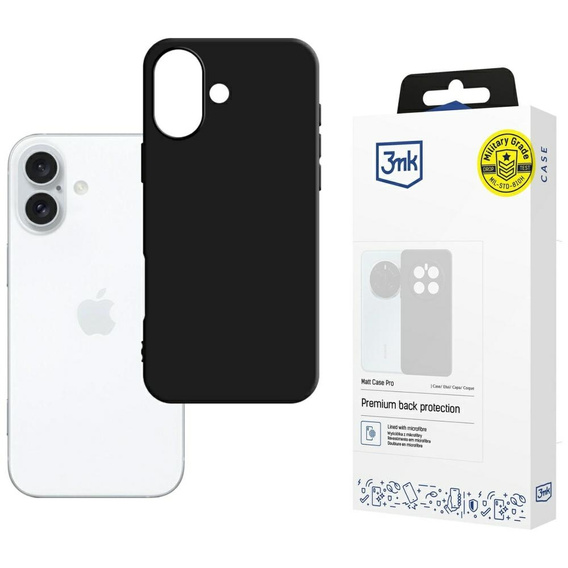 Case IPHONE 16 3mk Matt Case Pro black