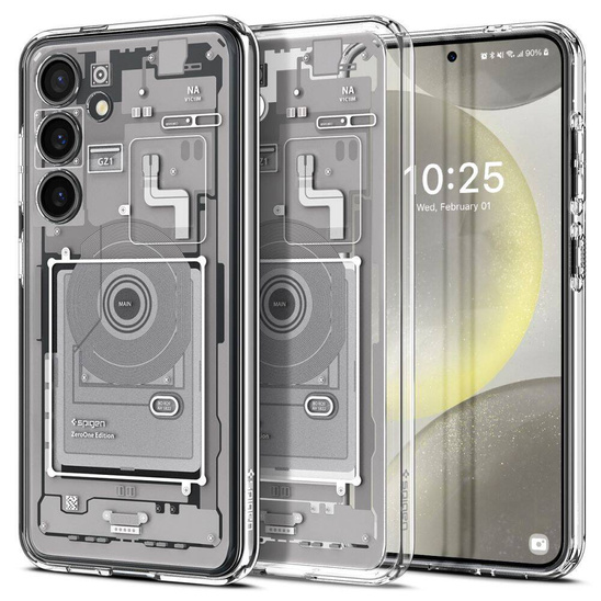 Case SAMSUNG GALAXY S24 Spigen Ultra Hybrid Crystal Zero One white