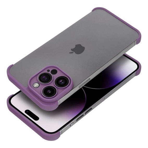 Etui IPHONE 13 PRO Osłona na Krawędzie i Obiektywy fioletowe