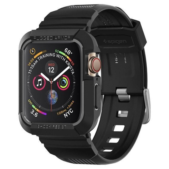 Case for APPLE WATCH 4 / 5 (44 mm) Spigen Rugged Armor Pro black