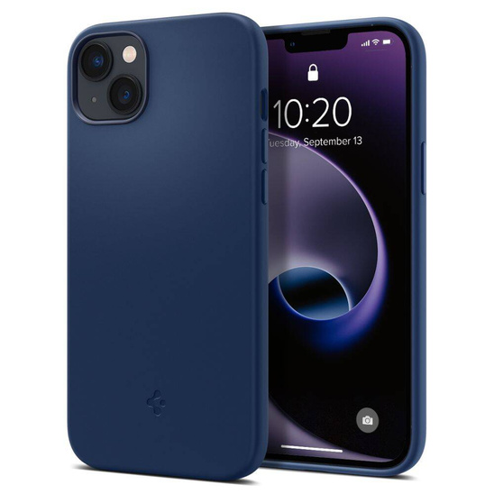 Case IPHONE 14 PLUS Spigen Silicone Fit MagSafe navy blue