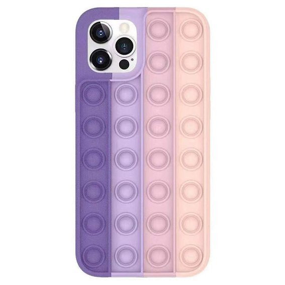 Case IPHONE 11 PRO MAX Flexible Push Bubble Case purple-pink