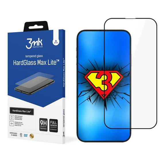 Tempered Glass 5D IPHONE 14 PRO 3mk Hard Glass Max