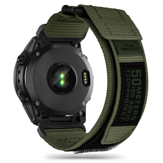 Strap for GARMIN FENIX 3 / 5X / 3HR / 5X PLUS / 6X / 6X PRO / 7X Tech-Protect Scout Pro Military Green dark green