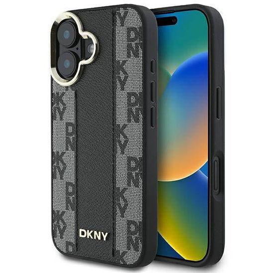 Original Case IPHONE 16 PLUS DKNY Hardcase Checkered Pattern MagSafe (DKHMP16MPCPVSLK) black