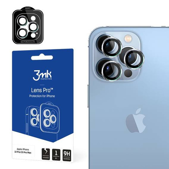 Szkło Hartowane na Aparat IPHONE 13 PRO / 13 PRO MAX 3MK Lens Protection Pro srebrne