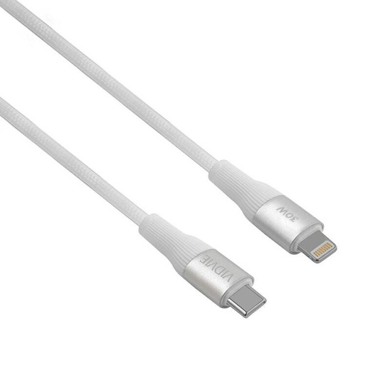 VIDVIE CB4038 Type C/iPhone cable 30W, 1m white