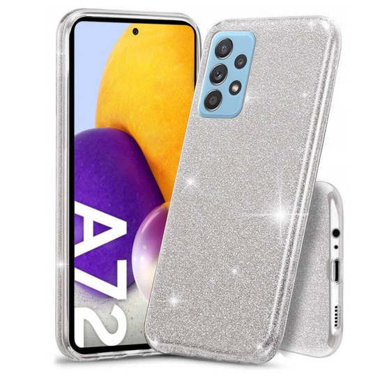 Case SAMSUNG GALAXY A72 Glitter silver