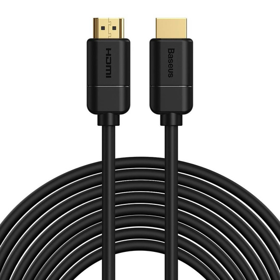 Baseus 2x HDMI 2.0 4K 30Hz Cable, 3D, HDR, 18Gbps, 8m (black)