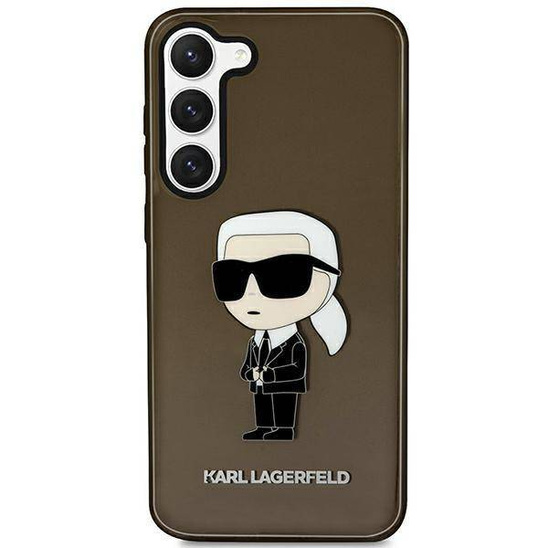 Original Case SAMSUNG GALAXY S23+ Karl Lagerfeld Hardcase Ikonik (KLHCS23MHNIKTCK) black