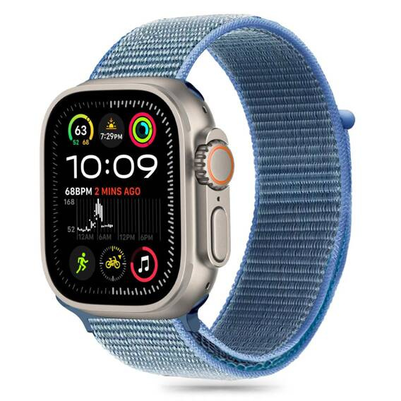 Strap for APPLE WATCH 6 / 7 / 8 / 9 / 10 / SE (40 / 41 / 42 MM) Tech-Protect Nylon Baby Blue