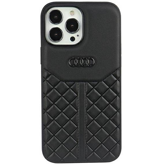 Oryginalne Etui IPHONE 13 PRO Audi Genuine Leather (AU-TPUPCIP13P-Q8/D1-BK) czarne