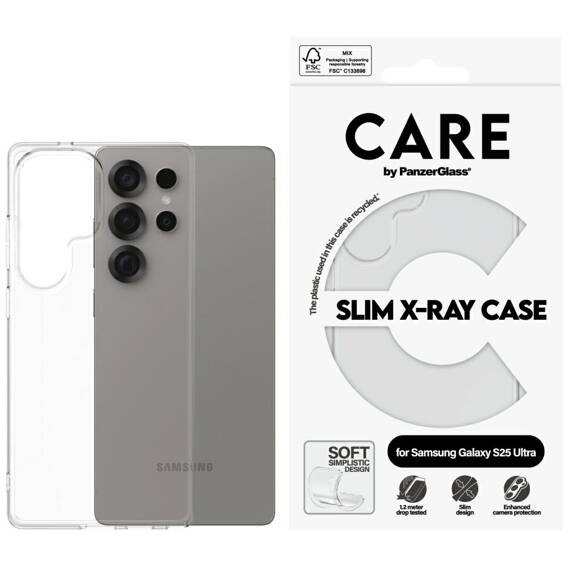 Etui SAMSUNG GALAXY S25 ULTRA CARE by PanzerGlass Fashion X-Ray transparentne