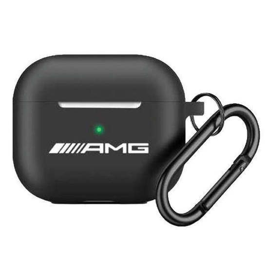 Original Case APPLE AIRPODS PRO 2 AMG Silicone White Logo (AMAP2RBK) black